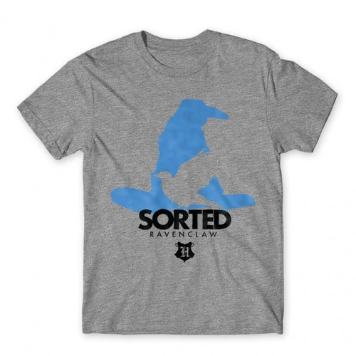 Sportszürke Harry Potter férfi rövid ujjú póló - Sorted Ravenclaw