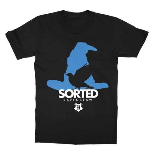 Fekete Harry Potter gyerek rövid ujjú póló - Sorted Ravenclaw