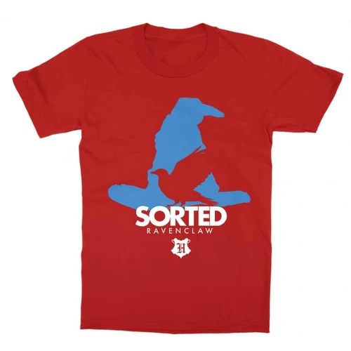 Piros Harry Potter gyerek rövid ujjú póló - Sorted Ravenclaw