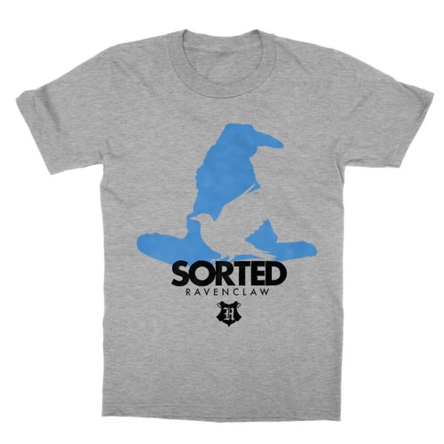 Sportszürke Harry Potter gyerek rövid ujjú póló - Sorted Ravenclaw