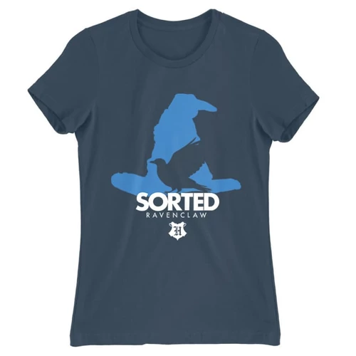 Denim Harry Potter női rövid ujjú póló - Sorted Ravenclaw