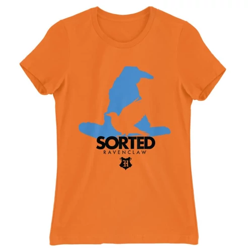 Narancs Harry Potter női rövid ujjú póló - Sorted Ravenclaw
