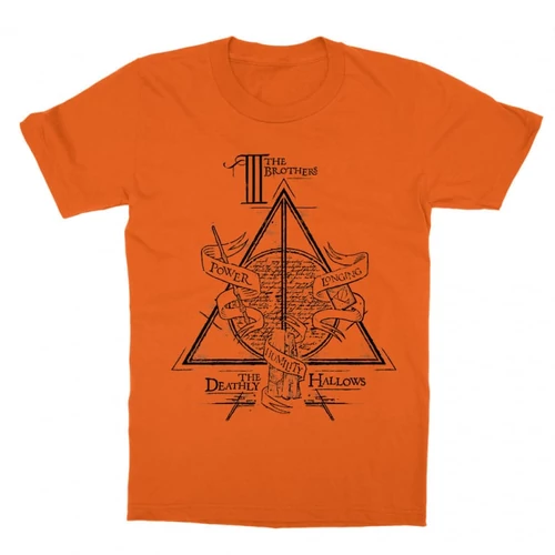 Narancs Harry Potter gyerek rövid ujjú póló - The three brothers
