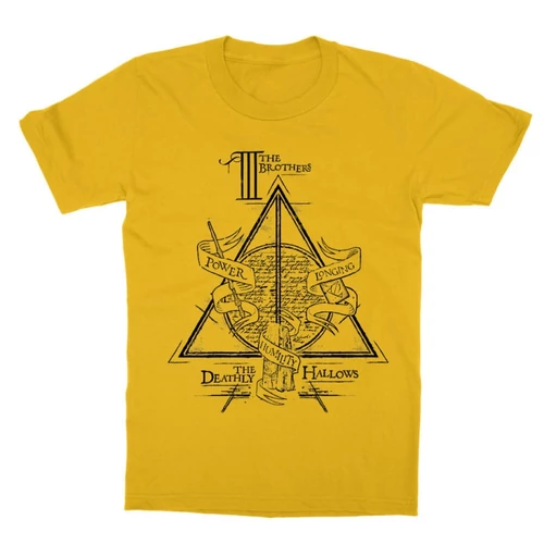 Sárga Harry Potter gyerek rövid ujjú póló - The three brothers
