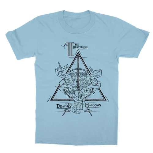 Világoskék Harry Potter gyerek rövid ujjú póló - The three brothers
