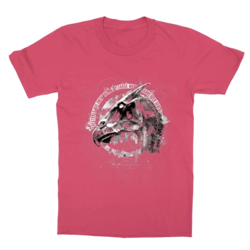 Pink Harry Potter gyerek rövid ujjú póló - Thestral head