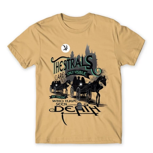 Homok Harry Potter férfi rövid ujjú póló - Thestrals