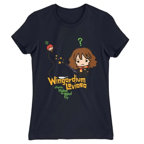 Harry Potter női rövid ujjú póló - Wingardium Leviosa