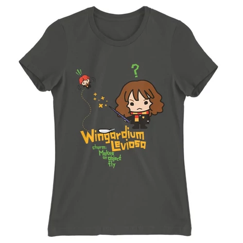 Harry Potter női rövid ujjú póló - Wingardium Leviosa