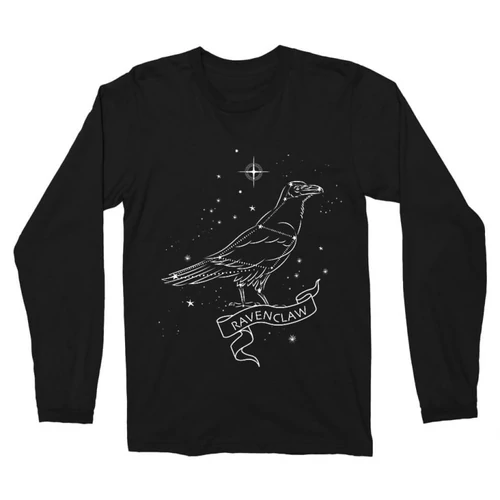Fekete Harry Potter férfi hosszú ujjú póló - Ravenclaw Constellation