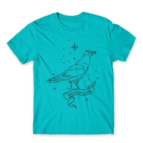 Atollkék Harry Potter férfi hosszú ujjú póló - Ravenclaw Constellation