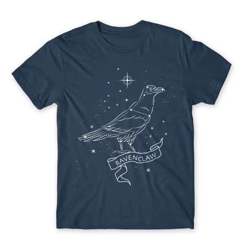 Denim Harry Potter férfi hosszú ujjú póló - Ravenclaw Constellation