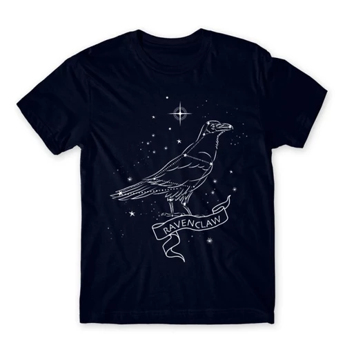 Sötétkék Harry Potter férfi hosszú ujjú póló - Ravenclaw Constellation