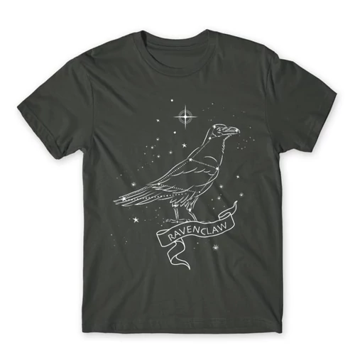 Sötétszürke Harry Potter férfi hosszú ujjú póló - Ravenclaw Constellation