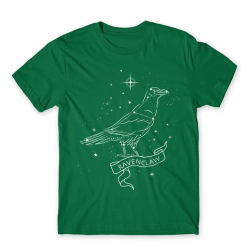 Zöld Harry Potter férfi hosszú ujjú póló - Ravenclaw Constellation