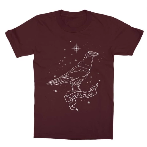 Bordó Harry Potter gyerek rövid ujjú póló - Ravenclaw Constellation
