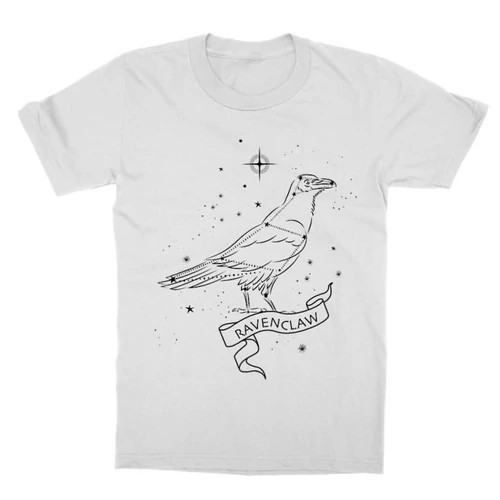 Fehér Harry Potter gyerek rövid ujjú póló - Ravenclaw Constellation
