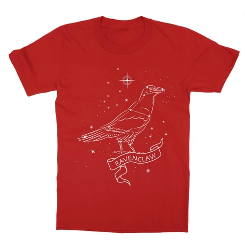 Piros Harry Potter gyerek rövid ujjú póló - Ravenclaw Constellation