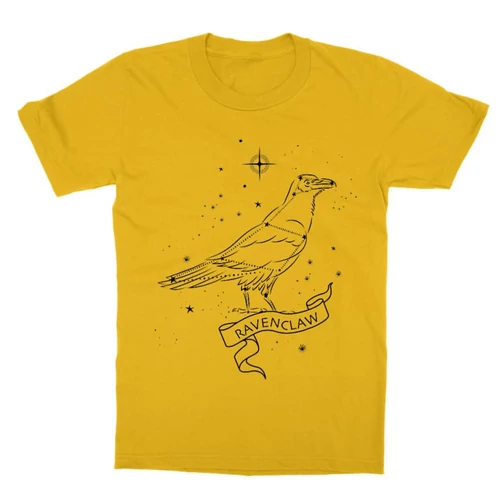 Sárga Harry Potter gyerek rövid ujjú póló - Ravenclaw Constellation