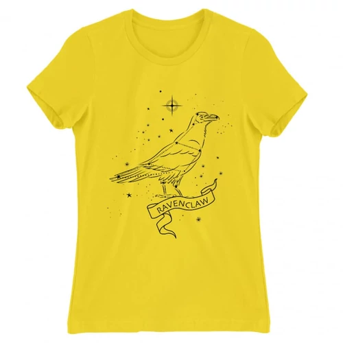 Citromsárga Harry Potter női rövid ujjú póló - Ravenclaw Constellation