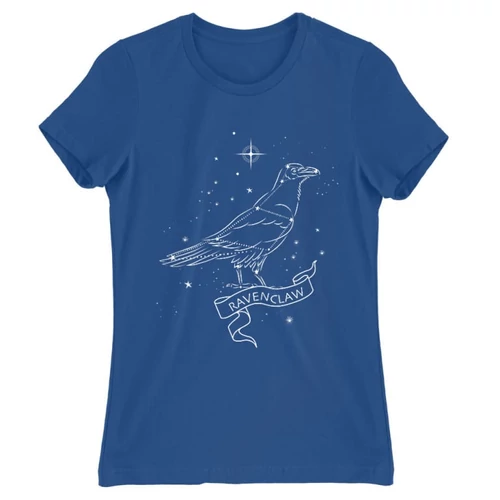 Királykék Harry Potter női rövid ujjú póló - Ravenclaw Constellation