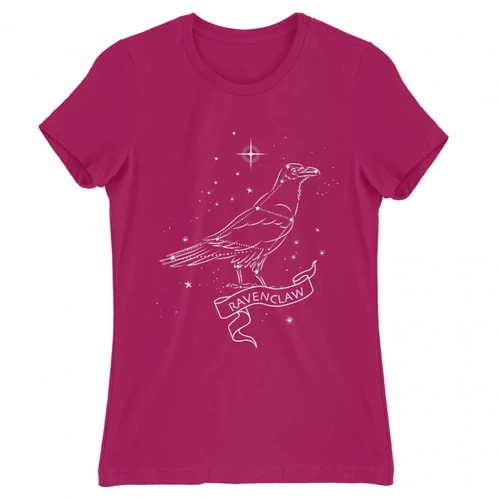 Pink Harry Potter női rövid ujjú póló - Ravenclaw Constellation