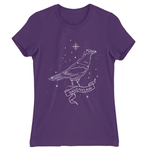 Sötétlila Harry Potter női rövid ujjú póló - Ravenclaw Constellation