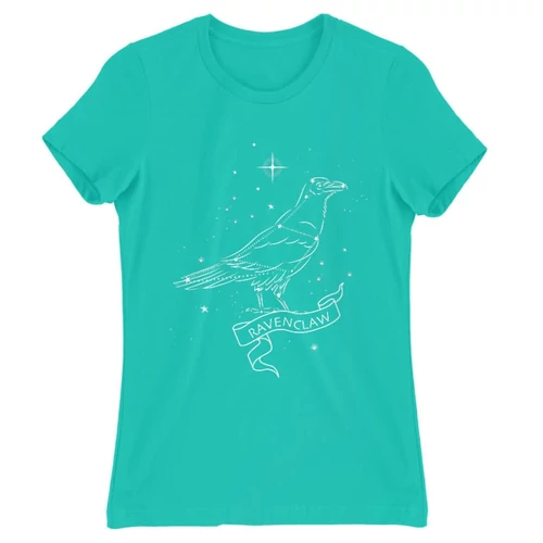 Türkiz Harry Potter női rövid ujjú póló - Ravenclaw Constellation