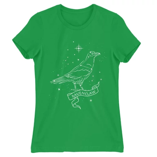 Zöld Harry Potter női rövid ujjú póló - Ravenclaw Constellation