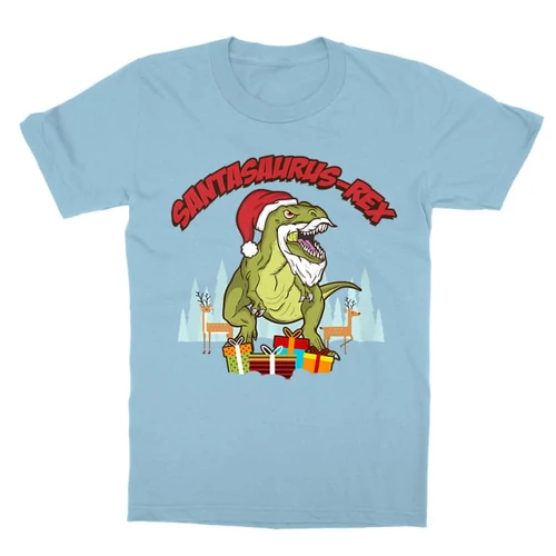 Világoskék Santasaurus Rex gyerek rövid ujjú póló