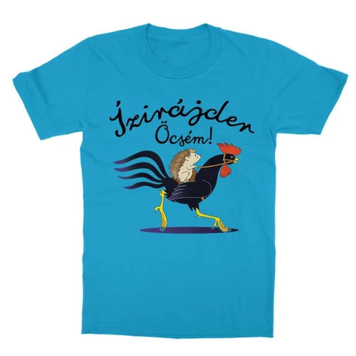 Atollkék Magyar Népmesék gyerek rövid ujjú póló - Ízirájder öcsém