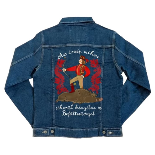 Magyar népmesék unisex farmer kabát - Az érzés