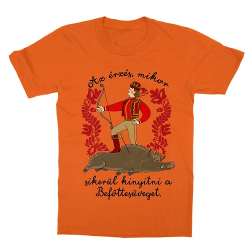 Narancs Magyar népmesék gyerek rövid ujjú póló - Az érzés