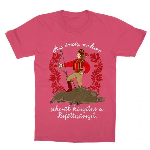 Pink Magyar népmesék gyerek rövid ujjú póló - Az érzés