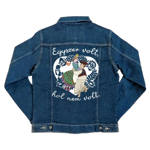 Magyar népmesék unisex farmer kabát - Egyszer volt, hol nem volt