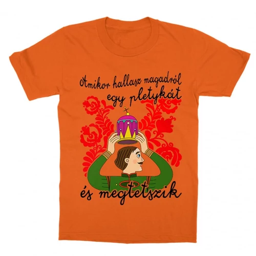 Narancs Magyar népmesék gyerek rövid ujjú póló - Pletyka