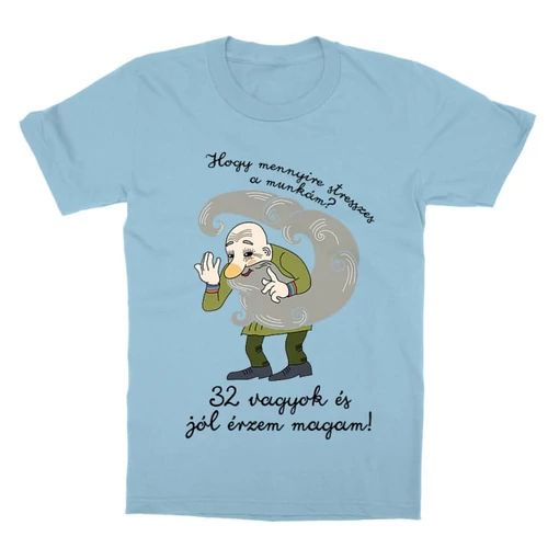 Világoskék Magyar népmesék gyerek rövid ujjú póló - Stresszes munka