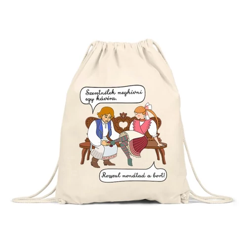 Homok Magyar népmesék tornazsák - Szeretnélek meghívni egy kávéra