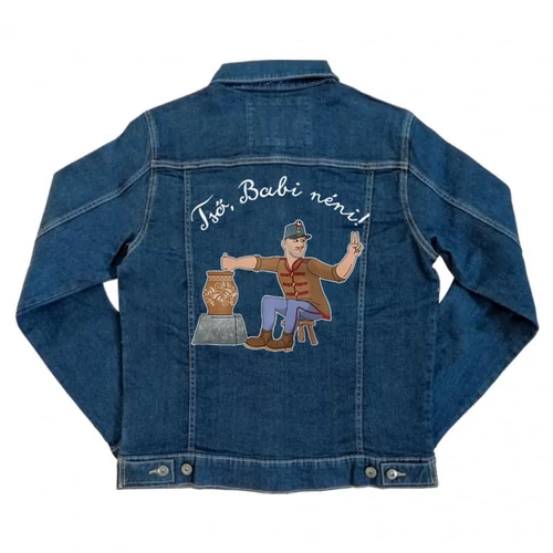 Magyar népmesék unisex farmer kabát - Tső Babi néni