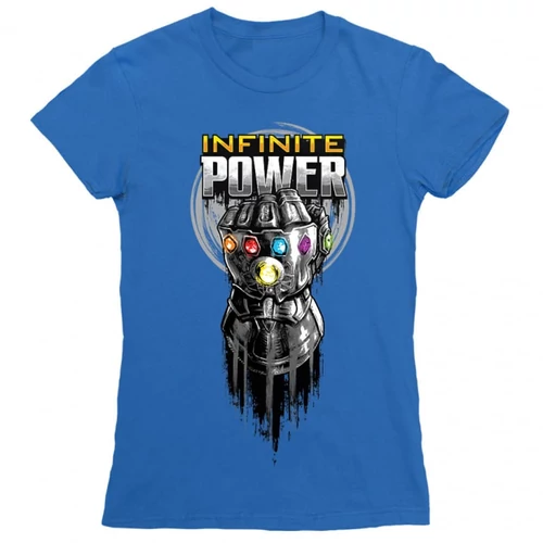 Királykék Bosszúállók női rövid ujjú póló - Infinite Power