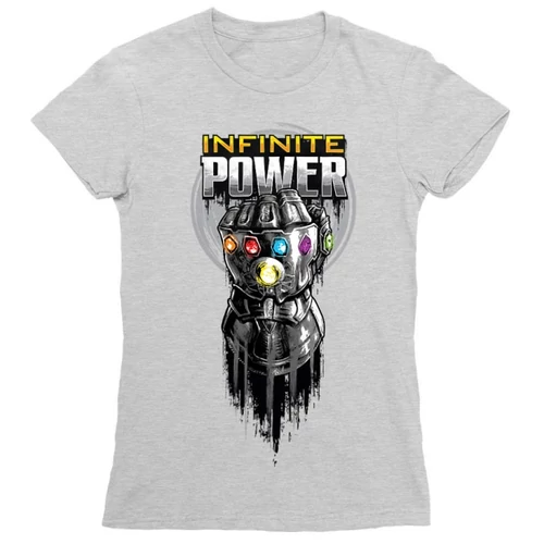 Sportszürke Bosszúállók női rövid ujjú póló - Infinite Power
