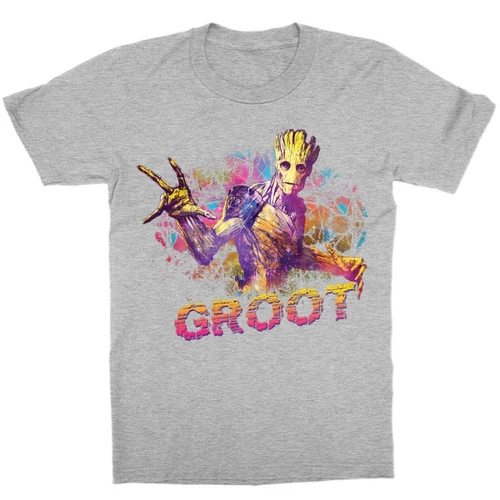 Sportszürke A galaxis őrzői gyerek rövid ujjú póló - Groot Colors