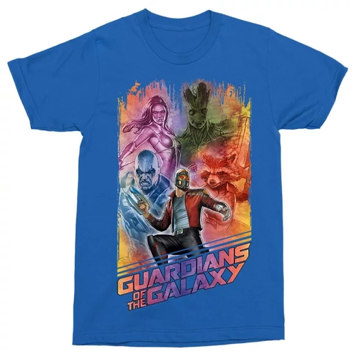 Királykék A galaxis őrzői férfi rövid ujjú póló - Guardians team colors