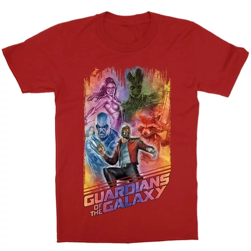 Piros A galaxis őrzői gyerek rövid ujjú póló - Guardians Team Colors