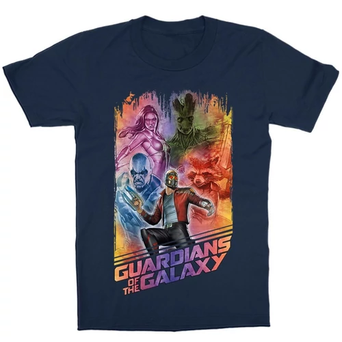 Sötétkék A galaxis őrzői gyerek rövid ujjú póló - Guardians Team Colors