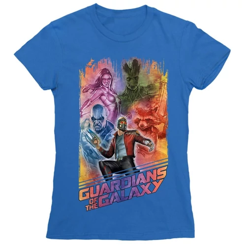 Királykék A galaxis őrzői női rövid ujjú póló - Guardians Team Colors