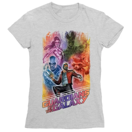 Sportszürke A galaxis őrzői női rövid ujjú póló - Guardians Team Colors
