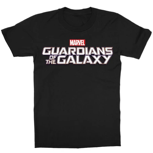 Fekete A galaxis őrzői gyerek rövid ujjú póló - Guardians Simple Logo