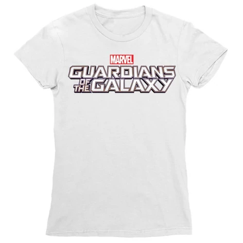 Fehér A galaxis őrzői női rövid ujjú póló - Guardians Simple Logo