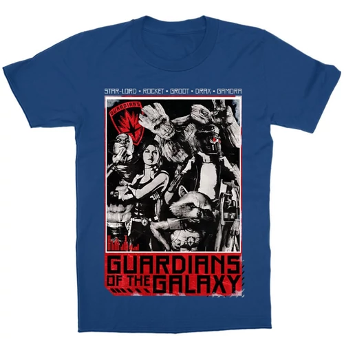 Királykék A galaxis őrzői gyerek rövid ujjú póló - Guardians Team Grunge